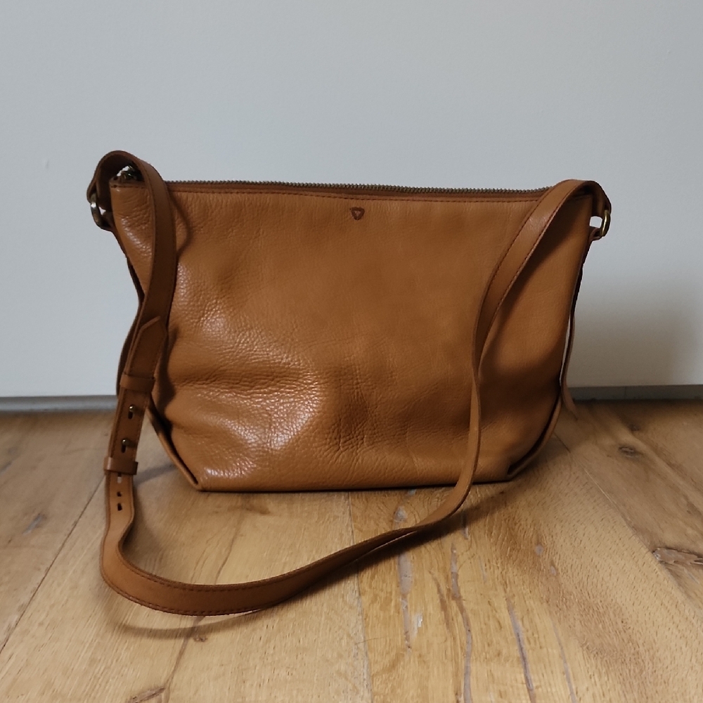 MADEWELL Tan Leather Crossbody Bag